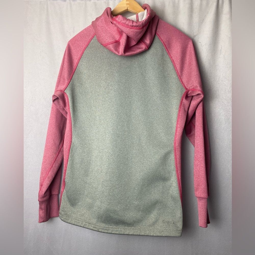 Nike Therma-FIT Gray Pink Pullover Hoodie Athleisure gym  S - Picture 6 of 8
